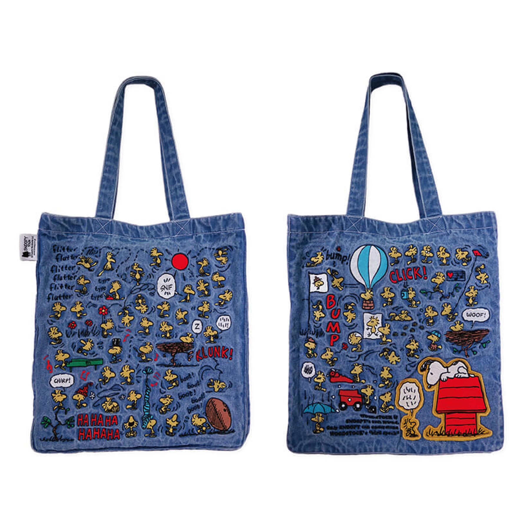 Woodstock Fair 胡士托75週年紀念系列 - 牛仔刺繡手提袋 Tote Bag