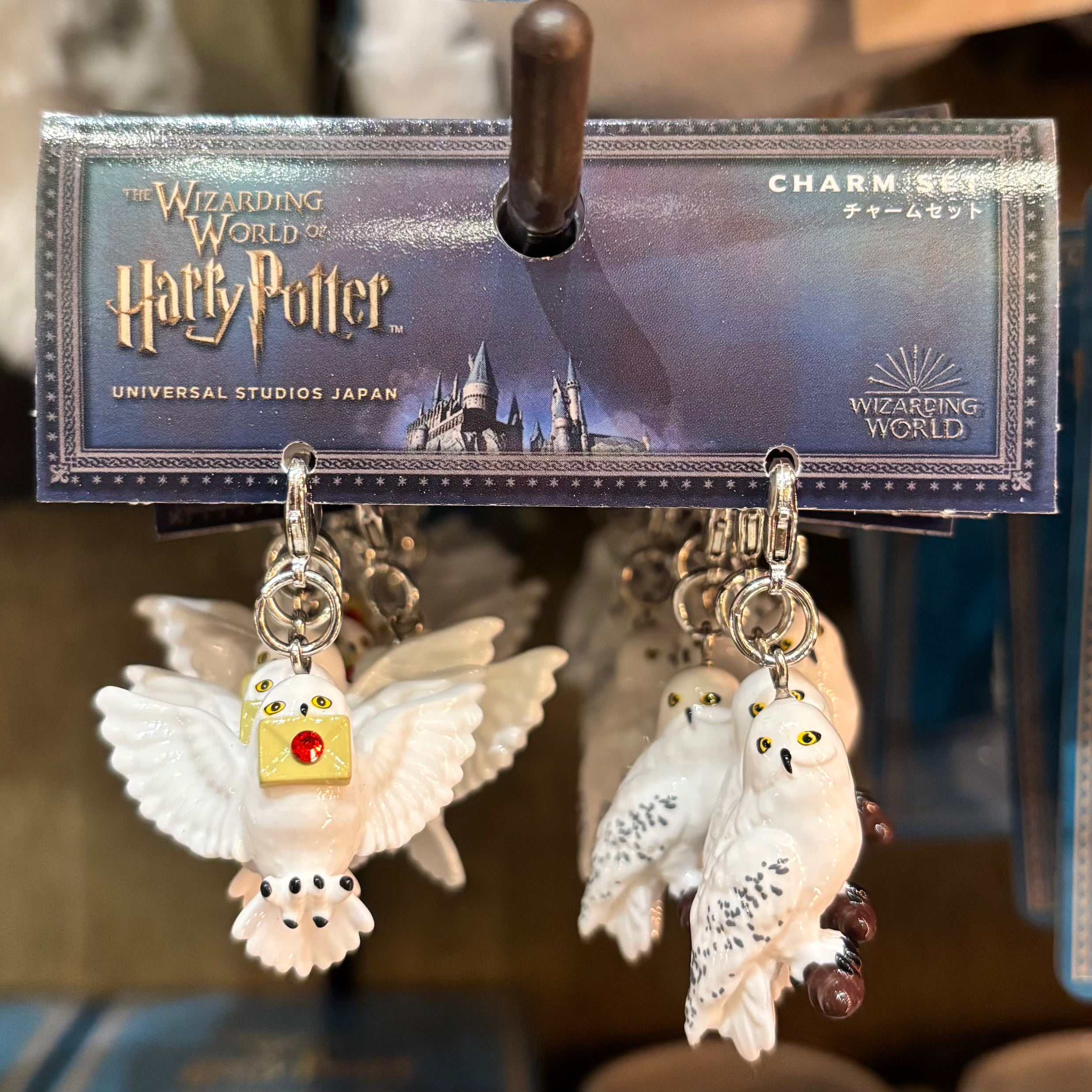 USJ 哈利波特 貓頭鷹 小掛飾 Charm Set