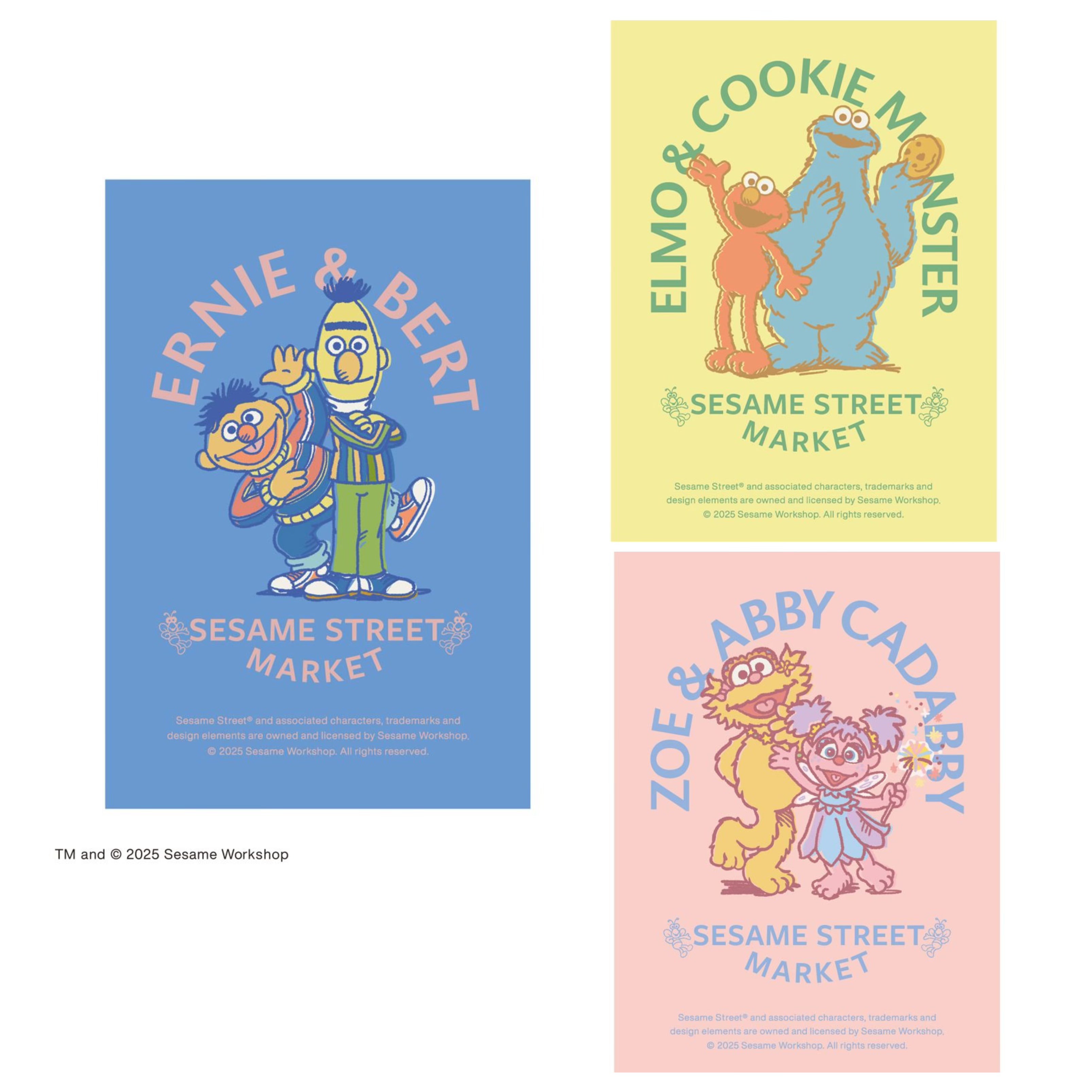 Sesame Street Market Hoppin' Spring - 明信片