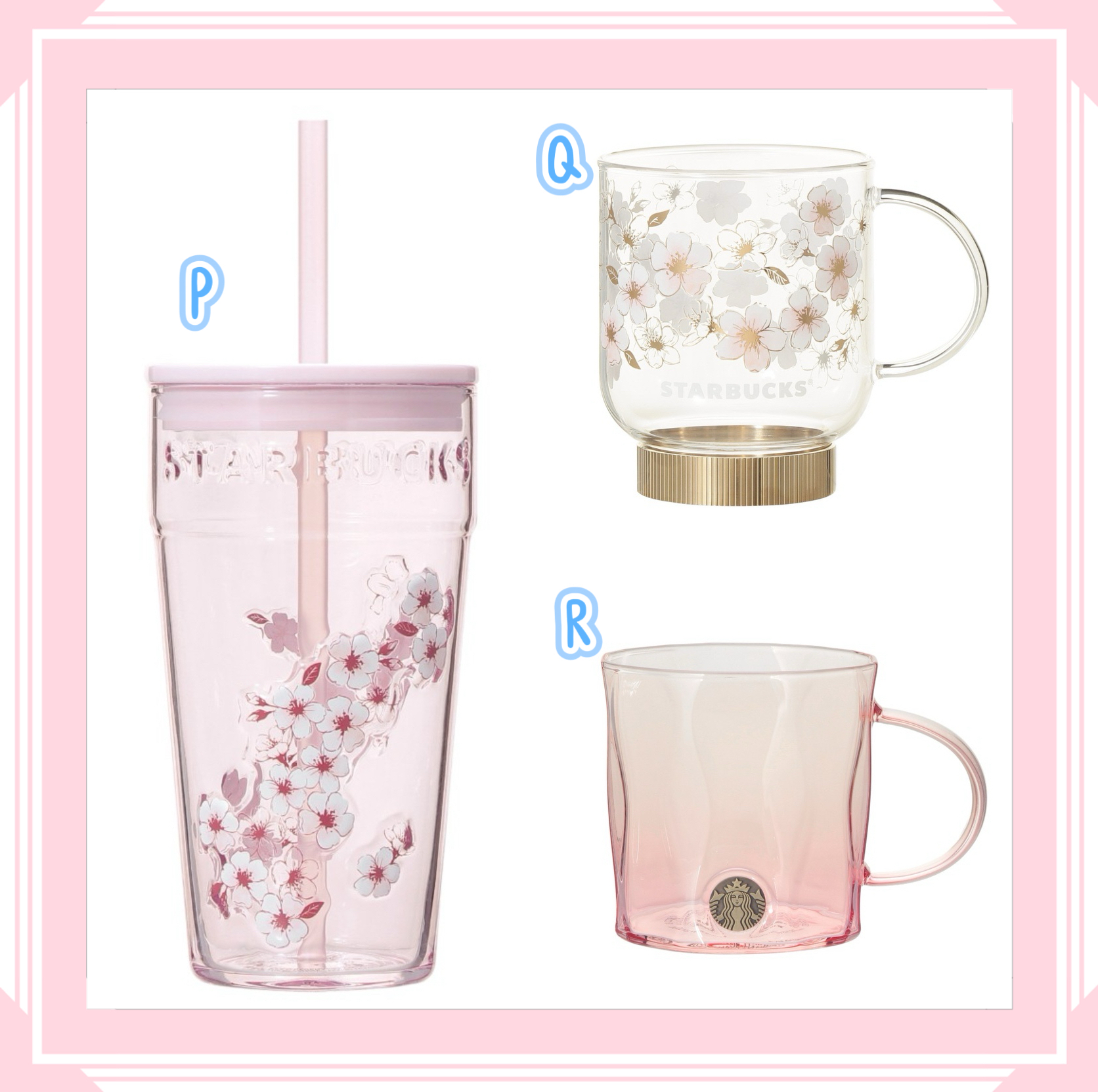 Pre-Order】Starbucks Japan 2026 Sakura Shine Brightly - Glass