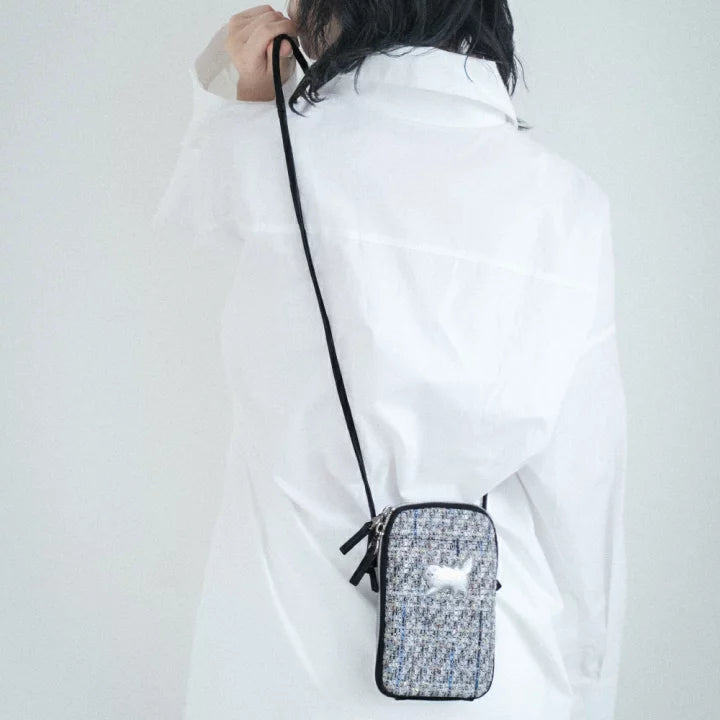 【訂貨】Paul & Joe 刺繡貓咪 Tweed 手機袋 電話袋