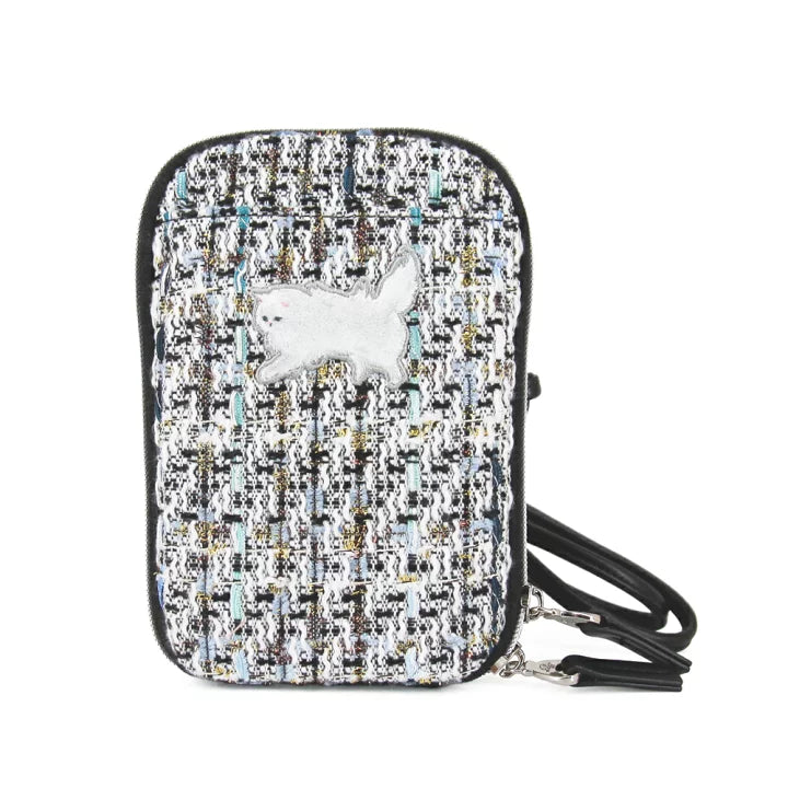 【訂貨】Paul & Joe 刺繡貓咪 Tweed 手機袋 電話袋