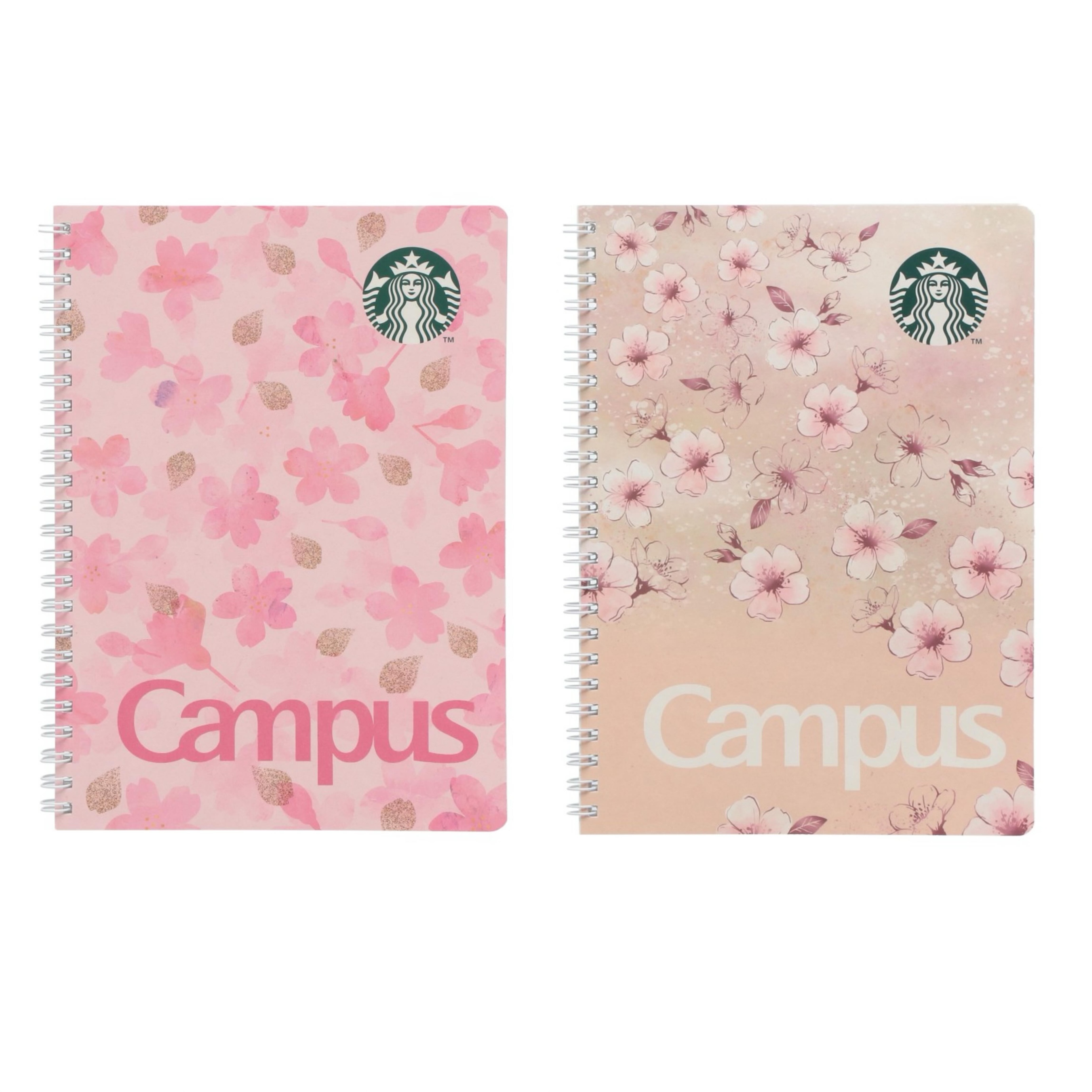 【預訂】日本星巴克 Starbucks Japan 櫻花系列 2026 Sakura Shine Brightly - Campus 筆記簿
