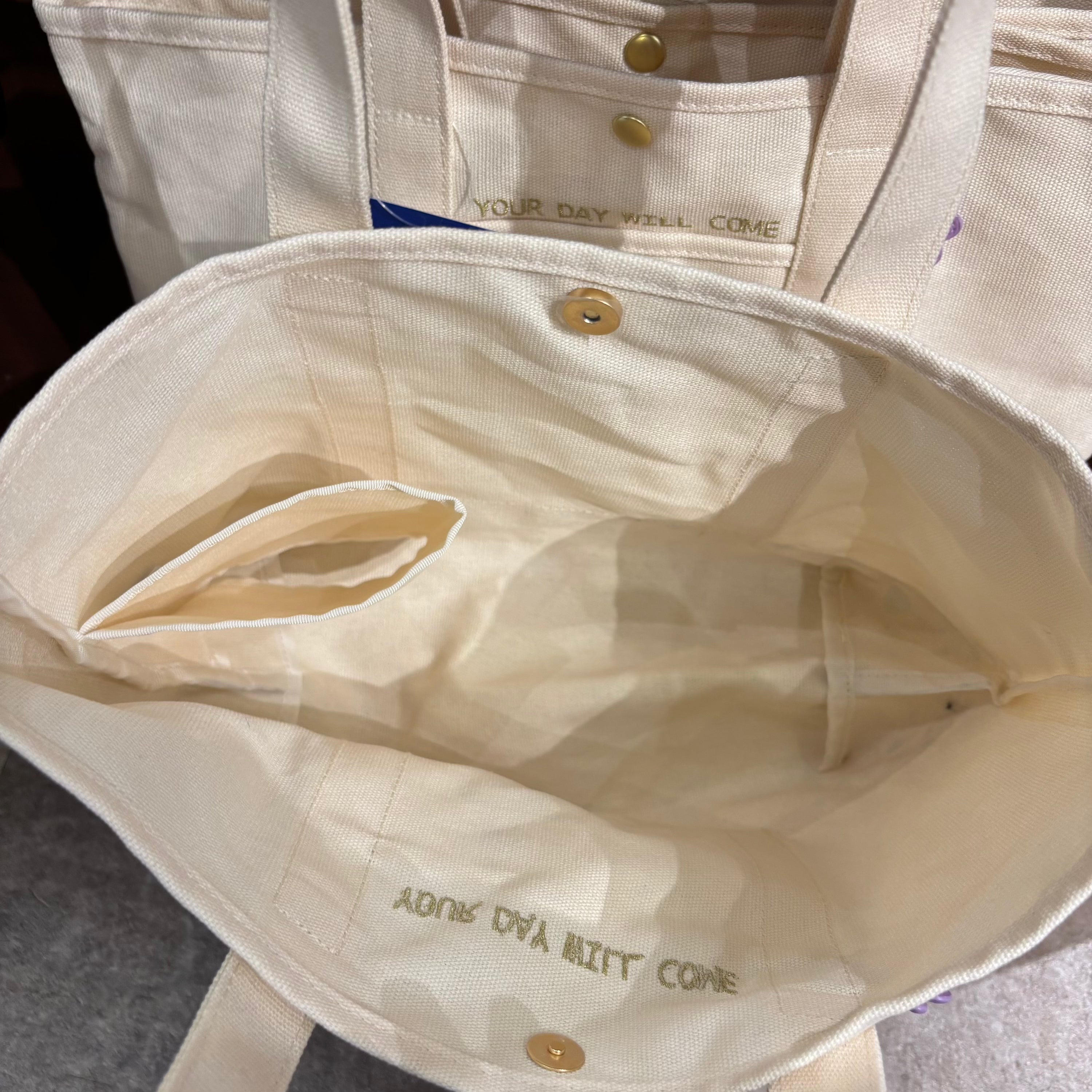 USJ Snoopy & Woodstock 花朵刺繡系列 - 手提袋