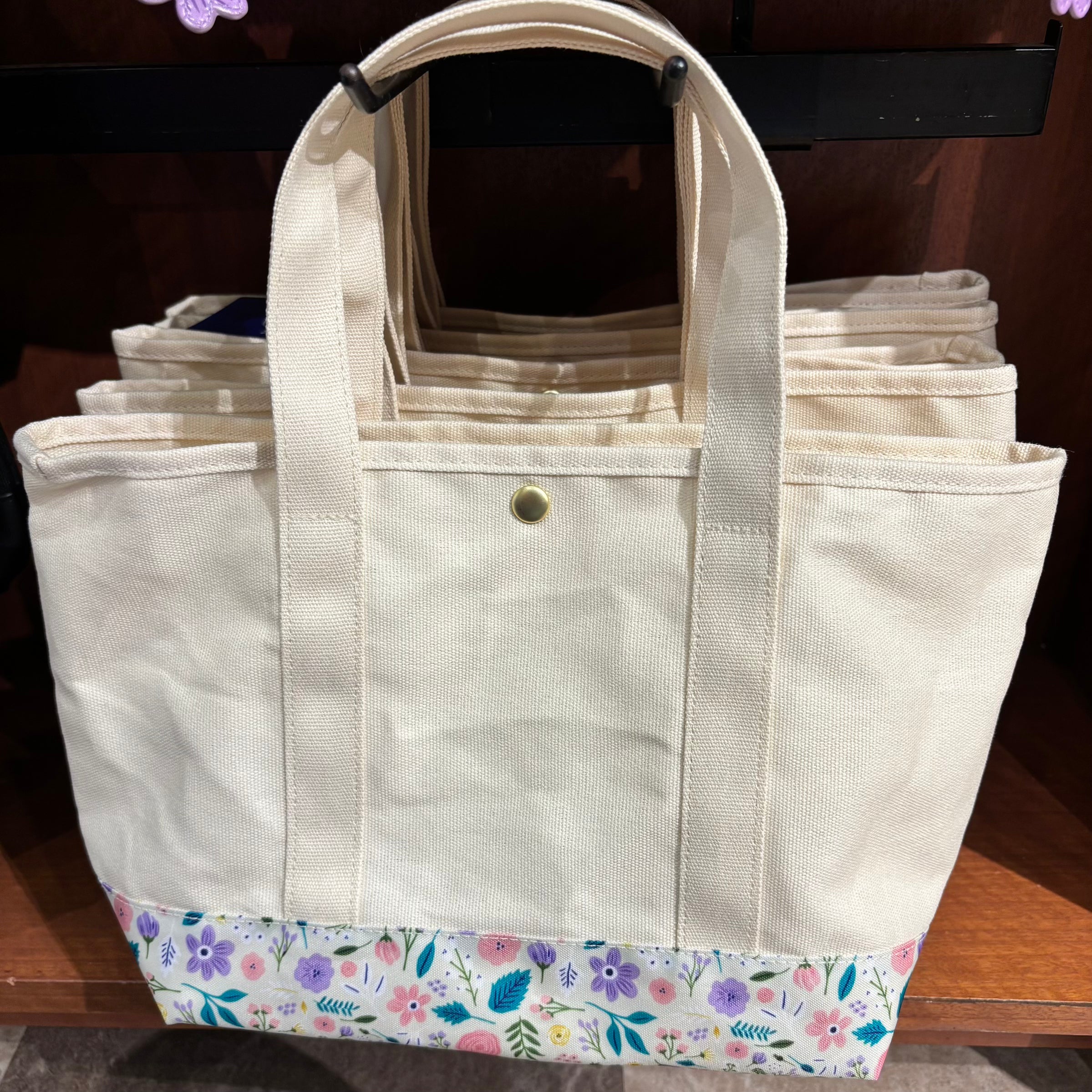 USJ Snoopy & Woodstock 花朵刺繡系列 - 手提袋