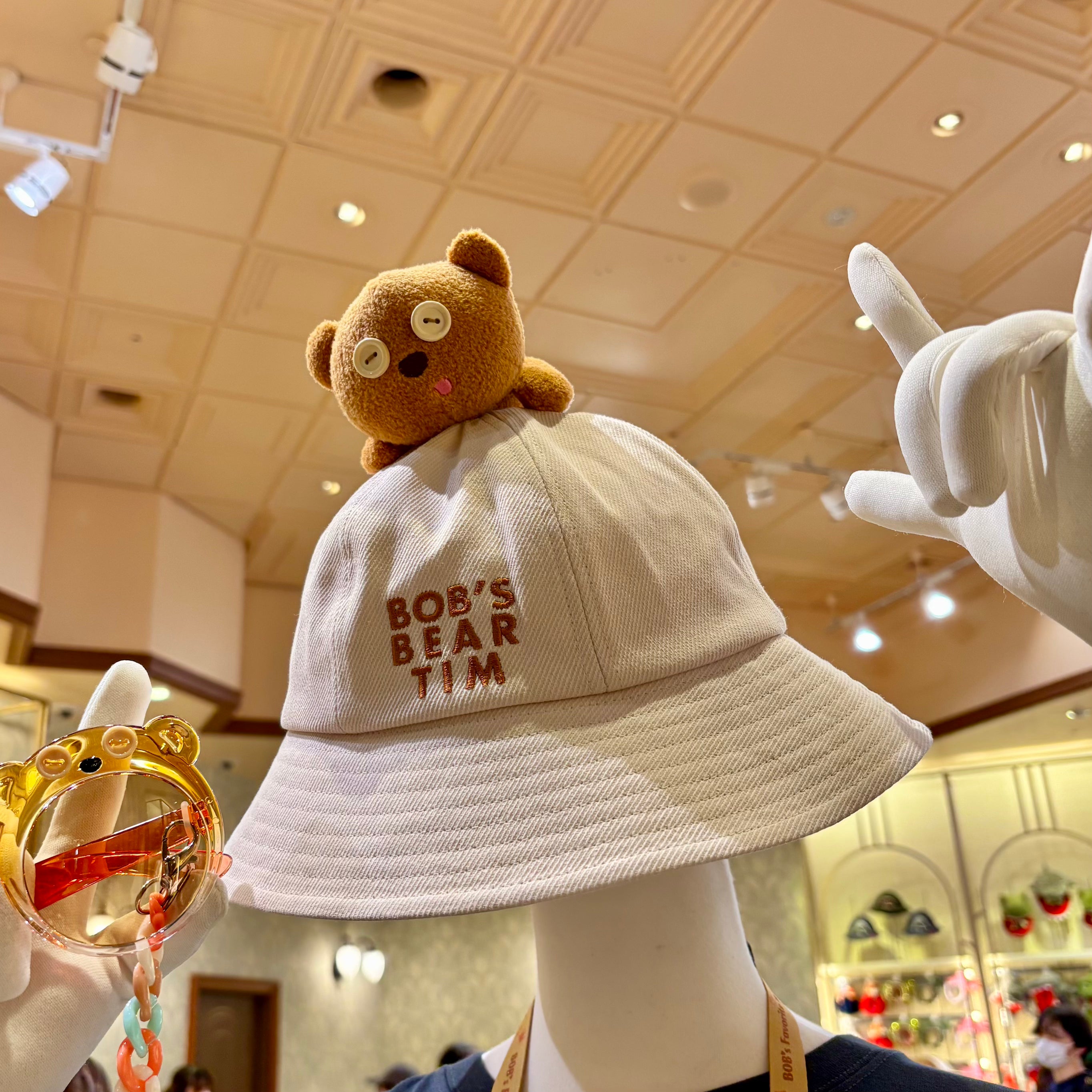 USJ Tim熊 Tim Bear 漁夫帽 (頭頂公仔)