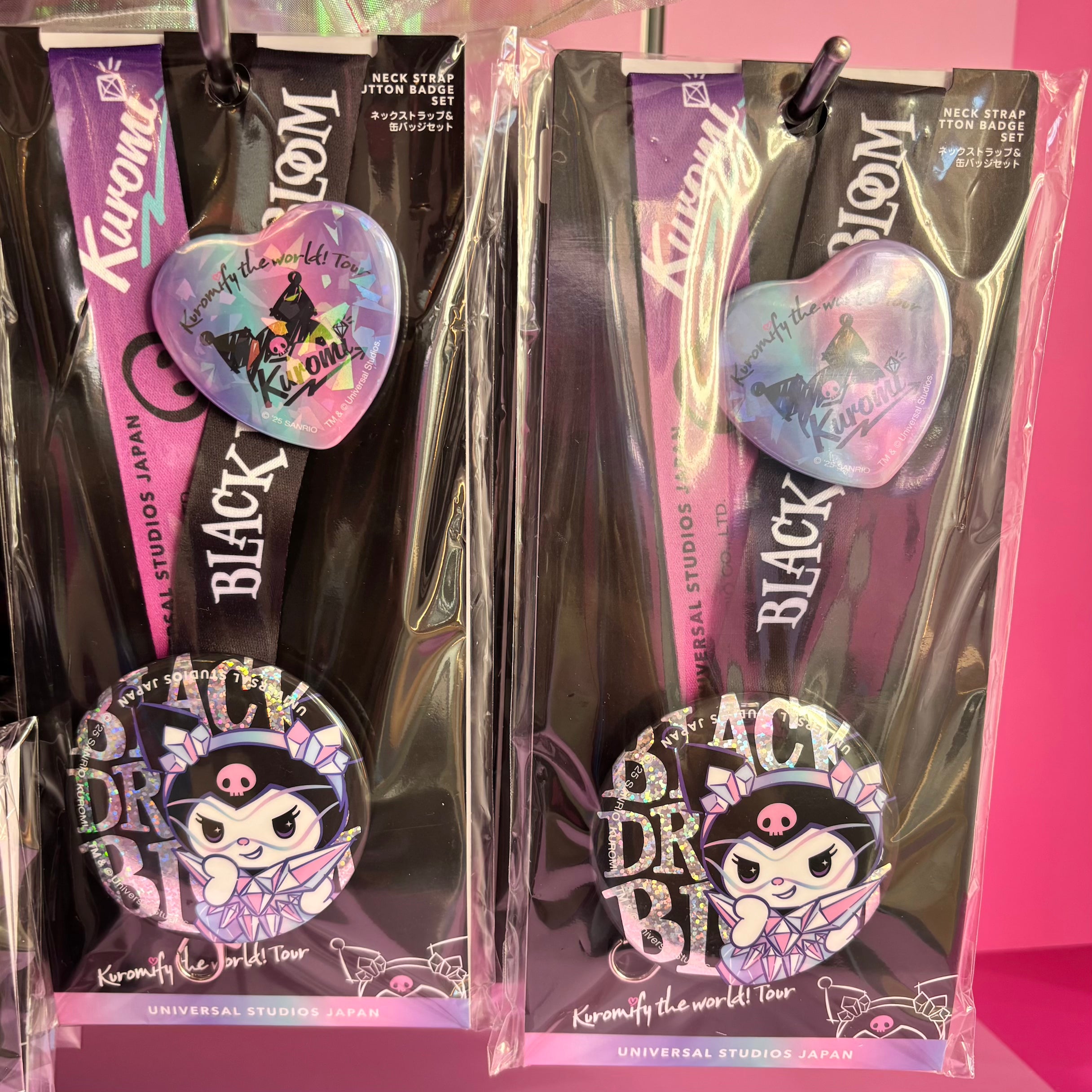 USJ x Kuromi Black Dreams Bloom - 掛頸帶連襟章