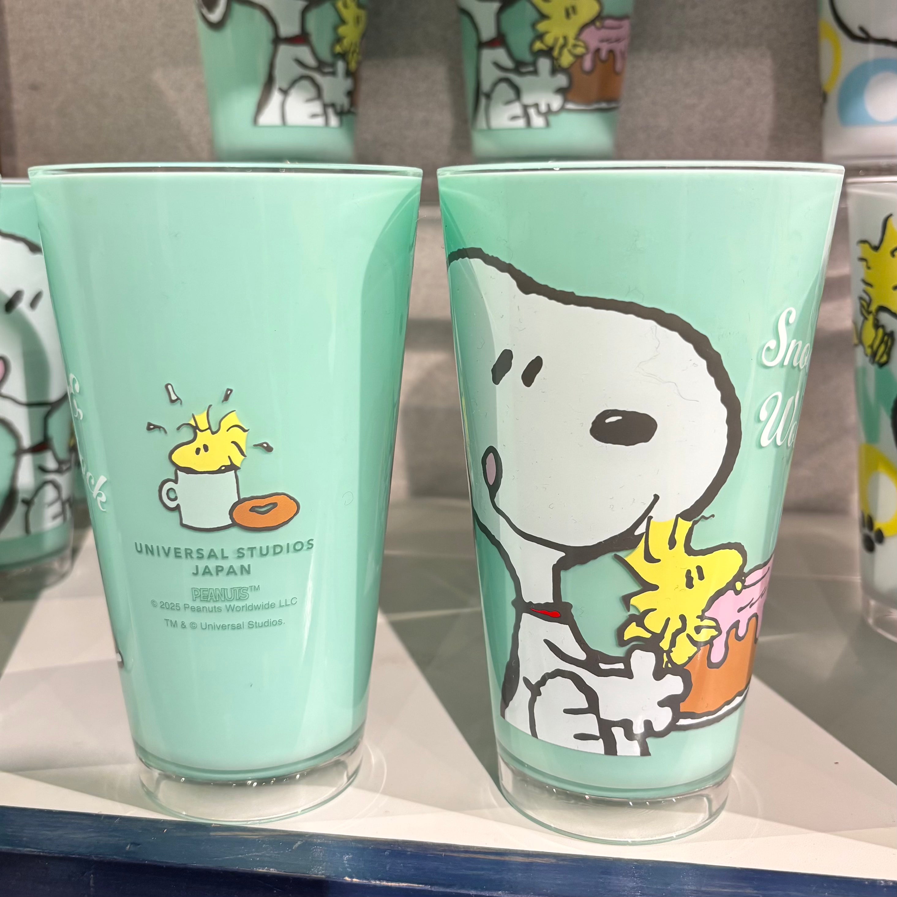 【訂貨】USJ Snoopy & Woodstock 高身膠水杯