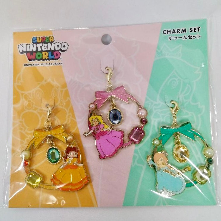USJ 任天堂世界 公主 Metal Charm 3pcs Set