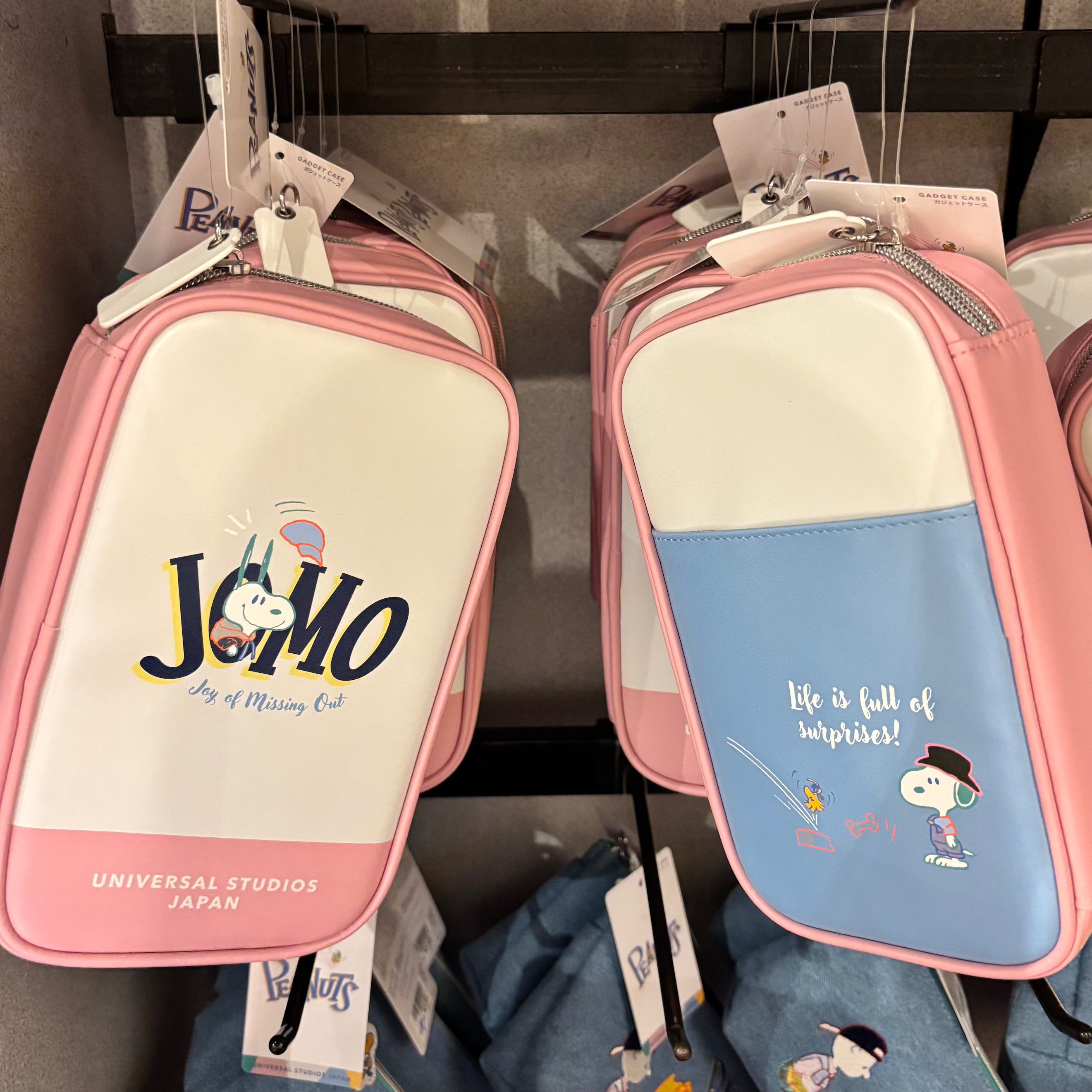 USJ Peanuts Snoopy & Woodstock Gadget Case 多用途收納袋