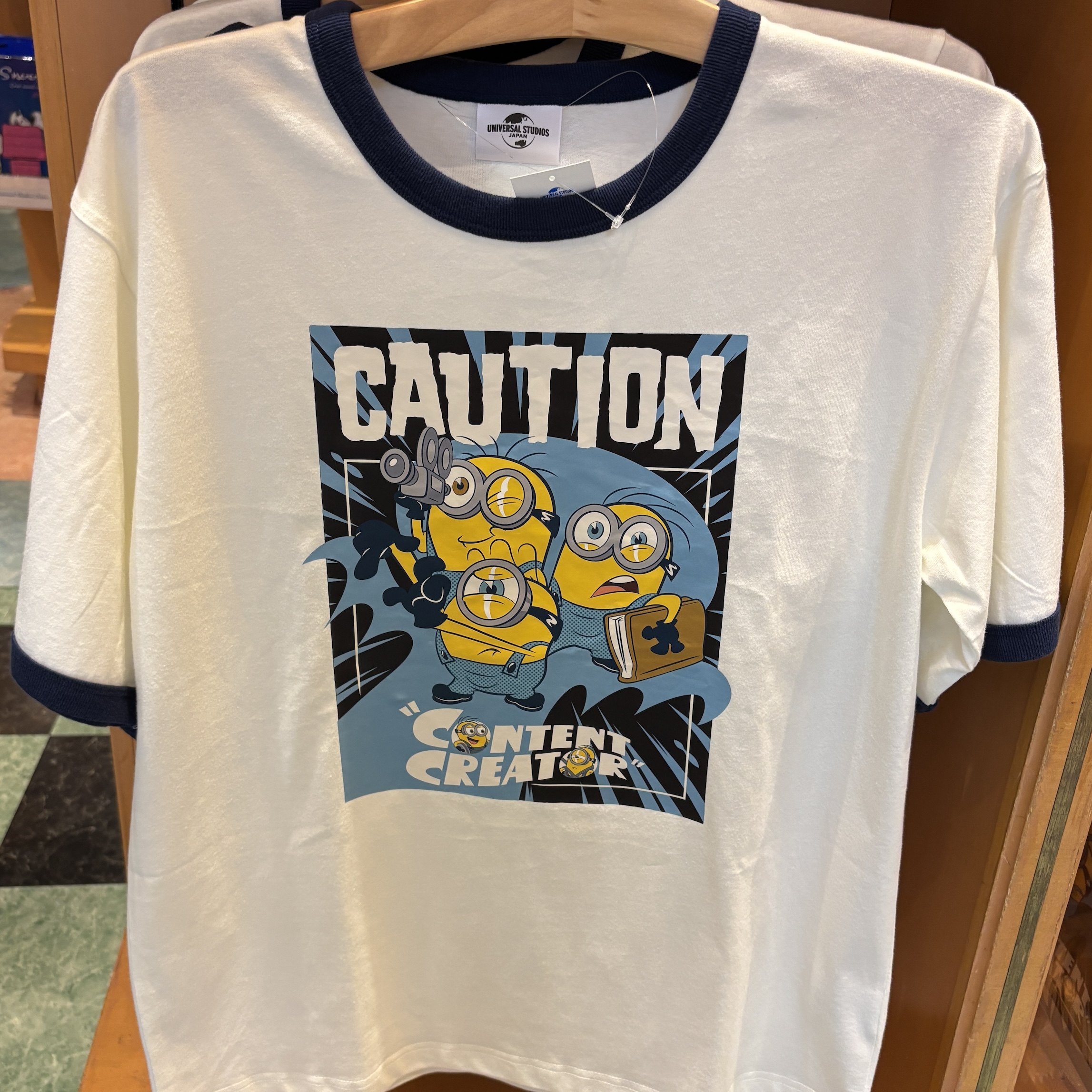 USJ Minions & Monsters T-shirt (Adult, Caution)