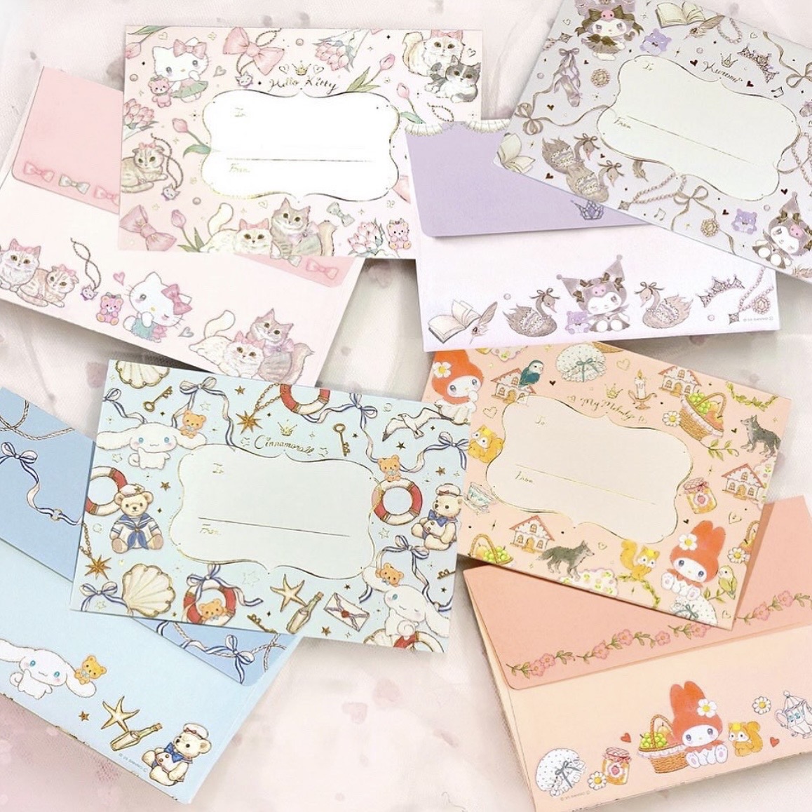 【訂貨】Sanrio x Miki Takei 4th Collection 文具系列 - 信紙套裝