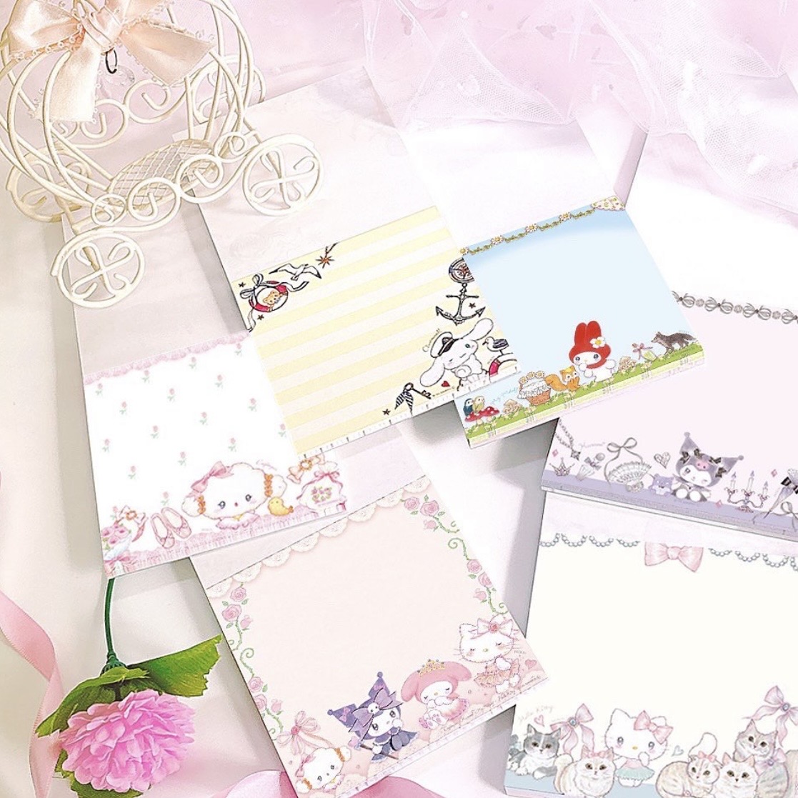 【訂貨】Sanrio x Miki Takei 4th Collection 文具系列 - Memo Pad