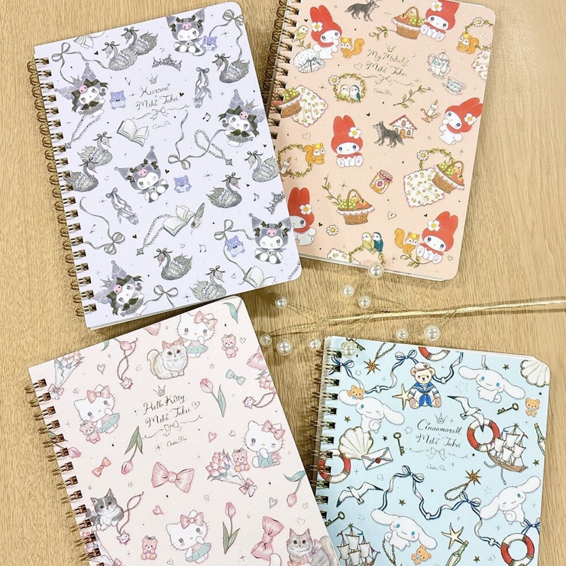 【訂貨】Sanrio x Miki Takei 4th Collection 文具系列 - B5 筆記簿 Notebook
