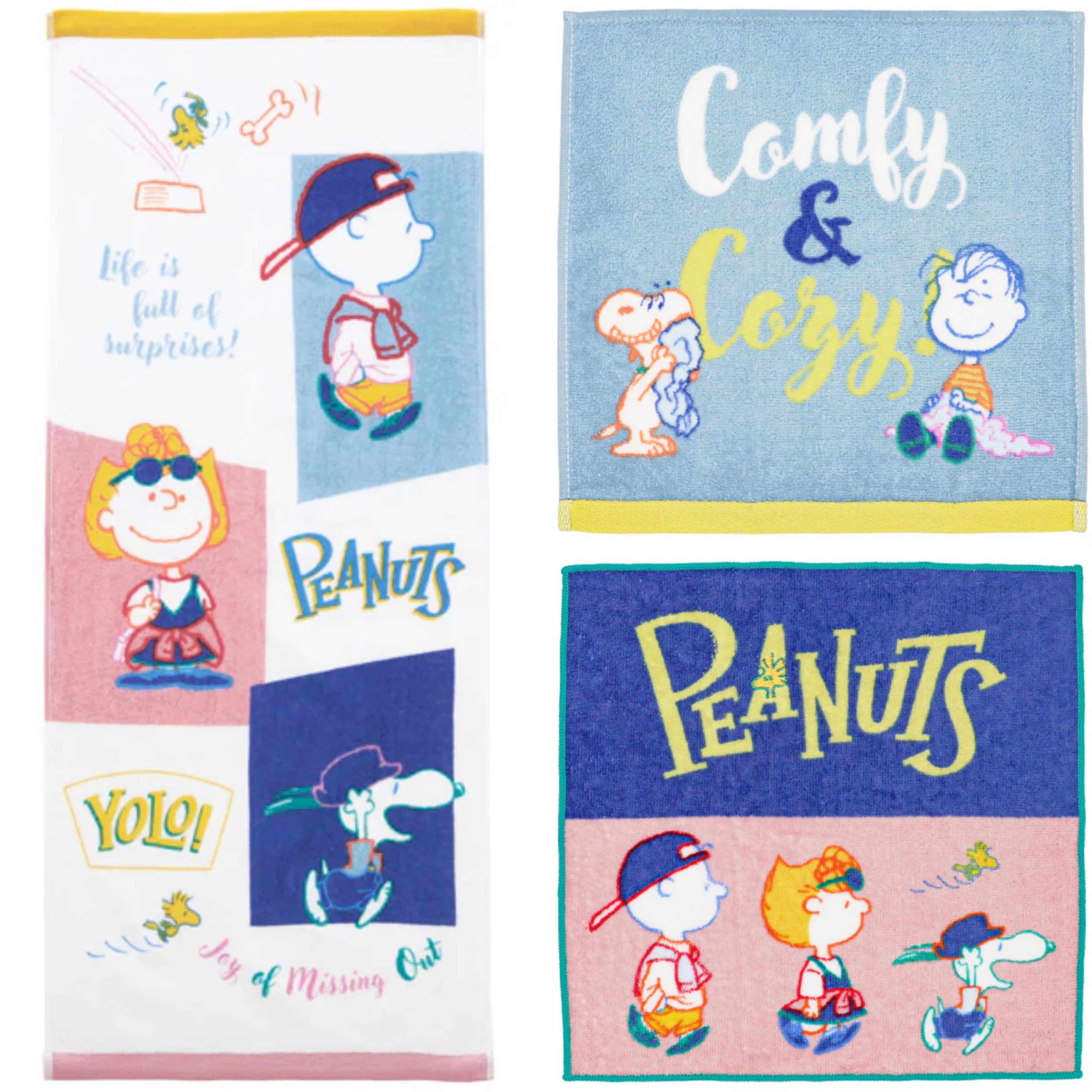 USJ Peanuts 毛巾套裝 2pcs / 長毛巾