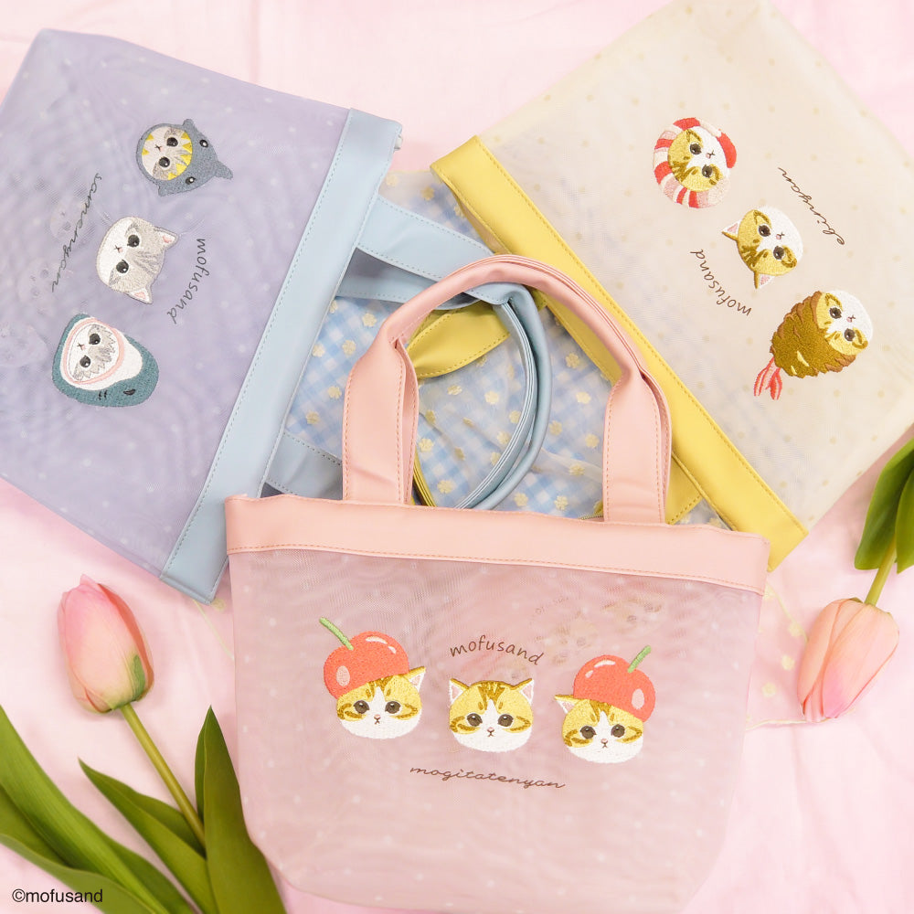 【訂貨】Mofusand 刺繡系列 - Mini Totebag