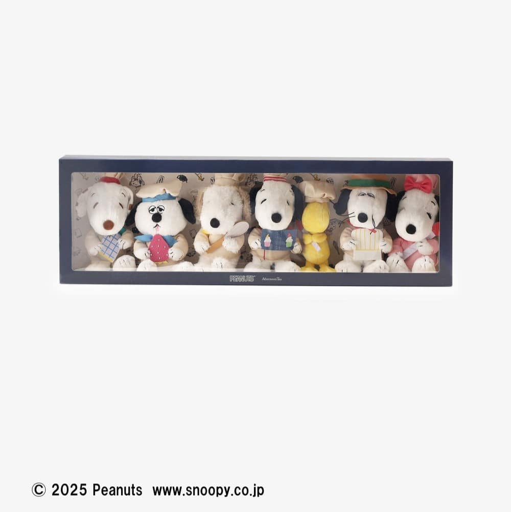 Afternoon Tea Living「PEANUTS CAKE RECIPES」- Snoopy 兄弟公仔 Set