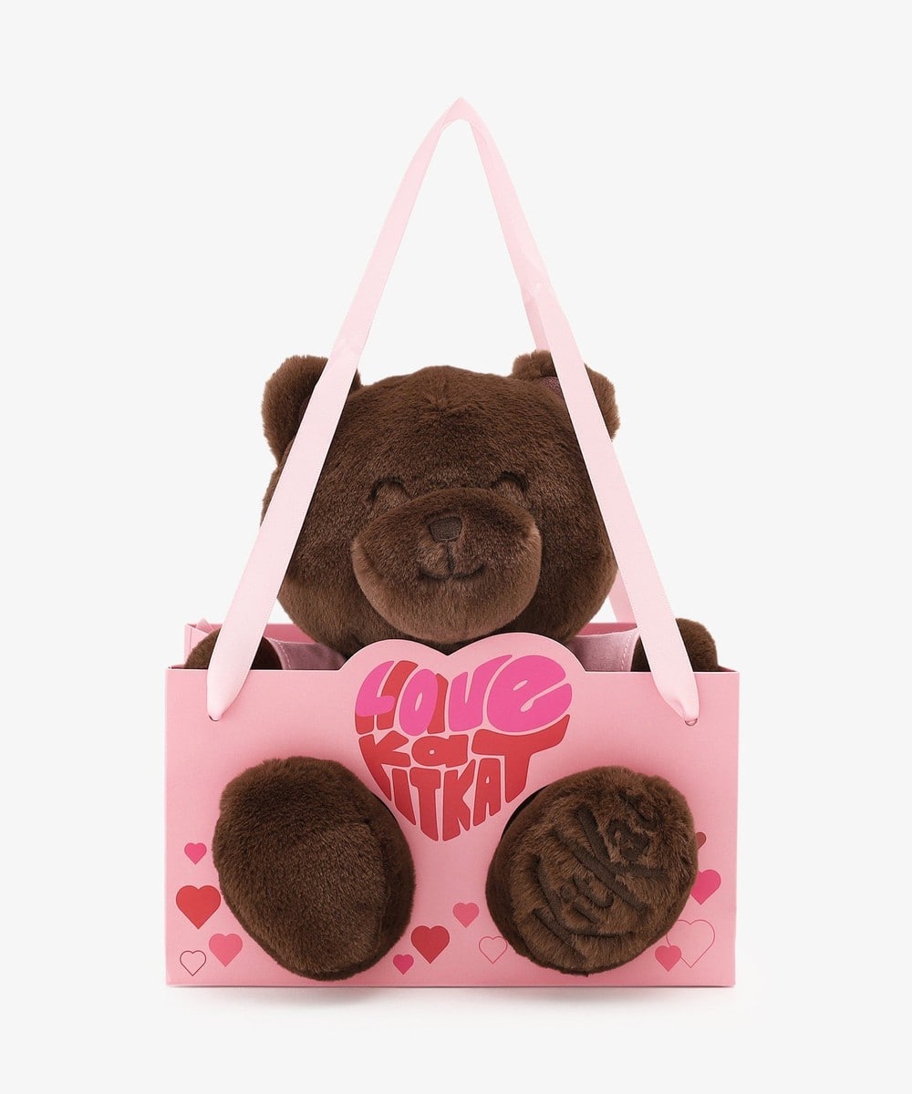 【預訂｜2月】Kitkat x Afternoon Tea Heartful Bear 情人節限定小熊系列 - 禮物袋小熊公仔
