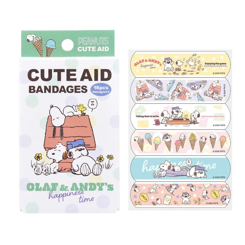 【訂貨】Peanuts Cute Aid Snoopy 膠布 OK繃 18枚入