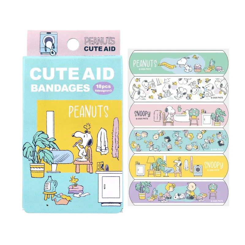 【訂貨】Peanuts Cute Aid Snoopy 膠布 OK繃 18枚入