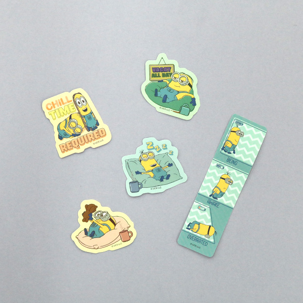 【訂貨】Minions 懶洋洋貼紙套裝 5枚 