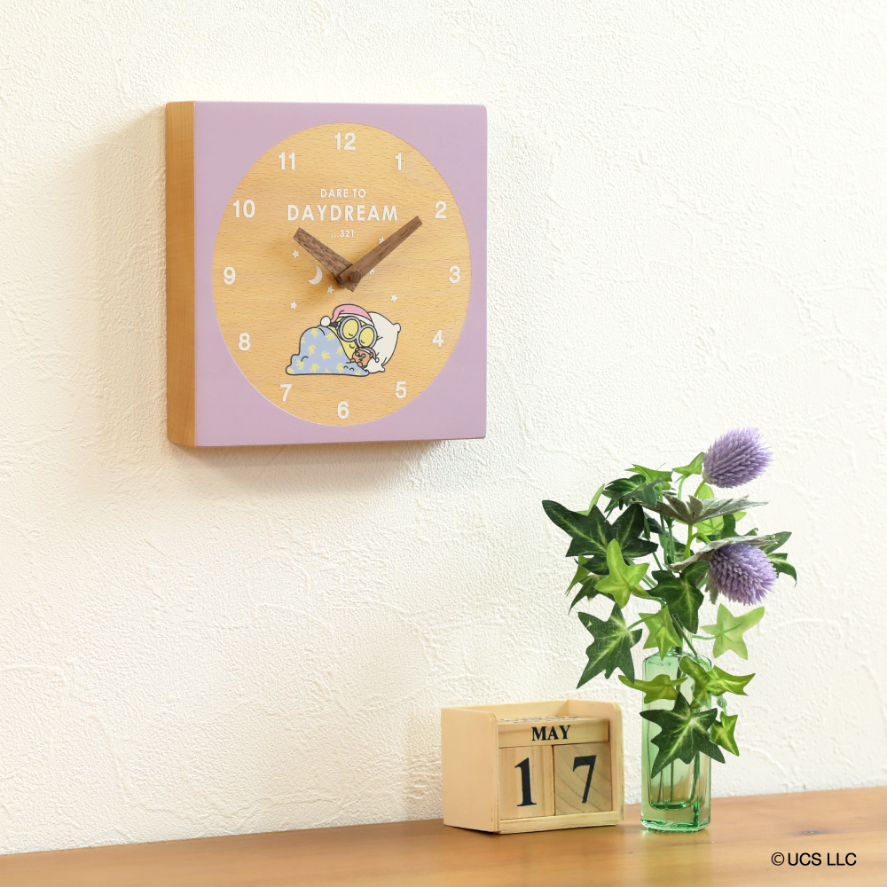 【訂貨】Minions 迷你兵團 小小兵 日本製 木製 2-way 掛牆坐檯時鐘