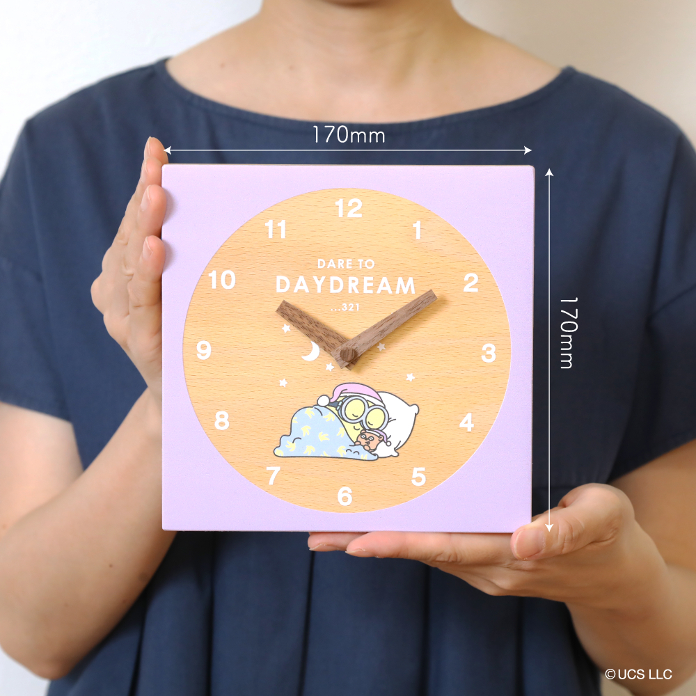 【訂貨】Minions 迷你兵團 小小兵 日本製 木製 2-way 掛牆坐檯時鐘