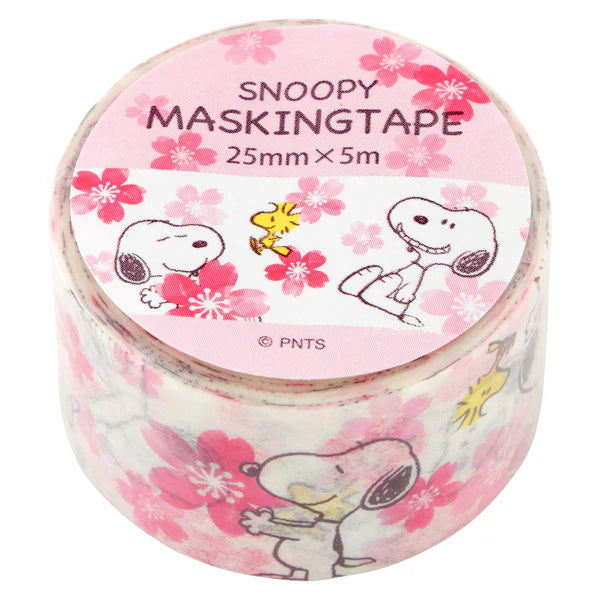 Snoopy 櫻花紙膠帶 Masking Tape