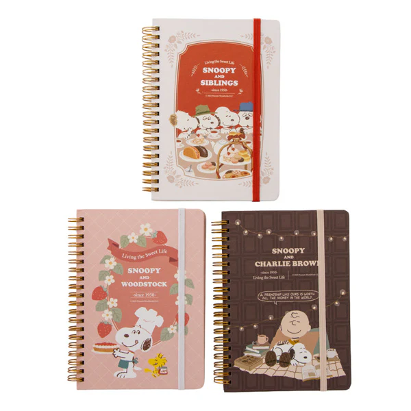 【訂貨】Peanuts Snoopy Love & Sweets Series  - B6 Notebook 記事本