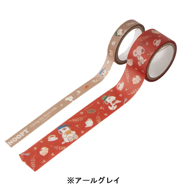 【訂貨】Peanuts Snoopy Love & Sweets Series 文具系列 - 紙膠帶 兩卷