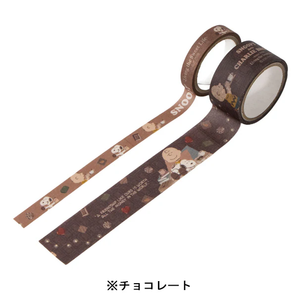 【訂貨】Peanuts Snoopy Love & Sweets Series 文具系列 - 紙膠帶 兩卷