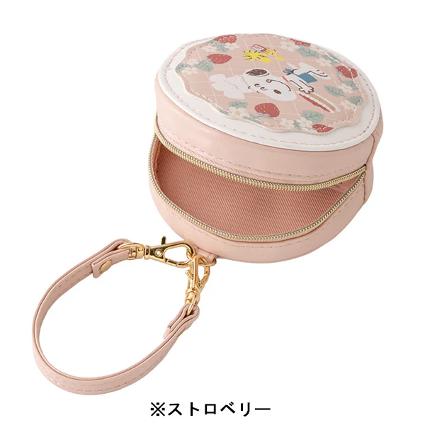 【訂貨】Peanuts Snoopy Love & Sweets Series - 圓形收納袋 小物收納 掛飾