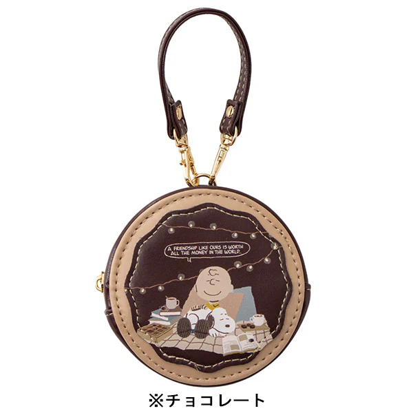 【訂貨】Peanuts Snoopy Love & Sweets Series - 圓形收納袋 小物收納 掛飾