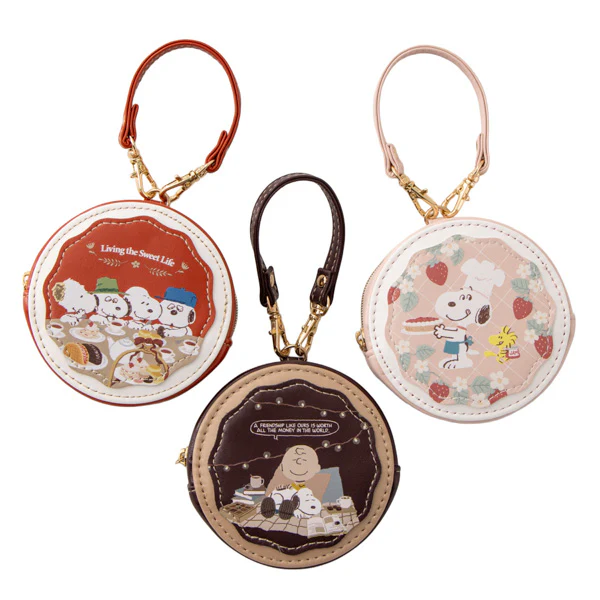 【訂貨】Peanuts Snoopy Love & Sweets Series  - 圓形收納袋 小物收納 掛飾