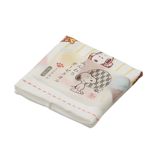 【訂貨】Snoopy 和風夏季全棉毛巾 - 小毛巾