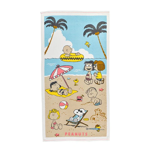 【訂貨】Snoopy 和風夏季全棉毛巾 - 浴巾