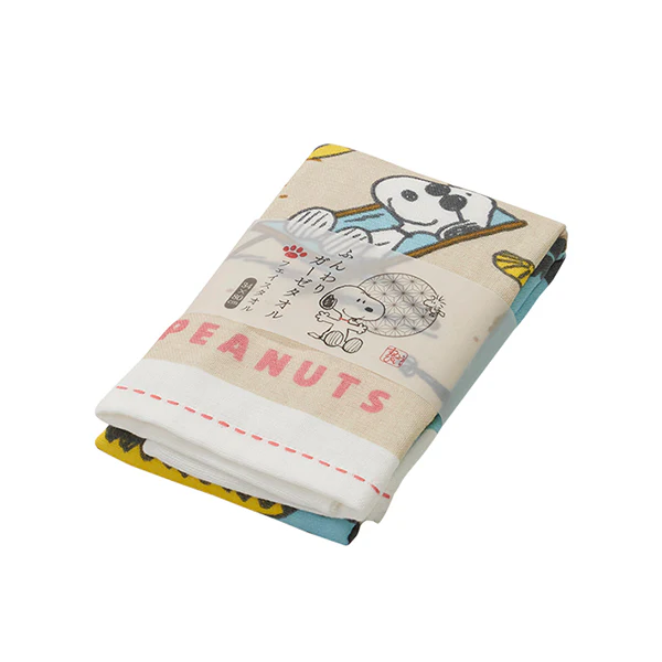 【訂貨】Snoopy 和風夏季全棉毛巾 - 長毛巾
