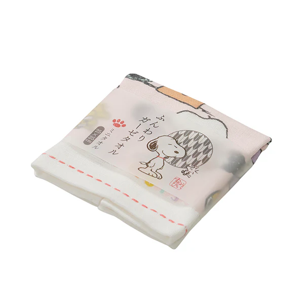 【訂貨】Snoopy 和風夏季全棉毛巾 - 小毛巾