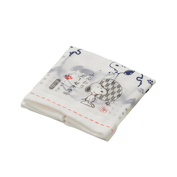 【訂貨】Snoopy 和風夏季全棉毛巾 - 小毛巾