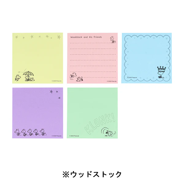 【訂貨】WOODSTOCK＆SNOOPY 第三彈 - 便利貼