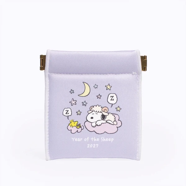 【訂貨】Snoopy 史努比 2027 羊年生肖系列 - 彈簧開口小袋 迷你收納袋