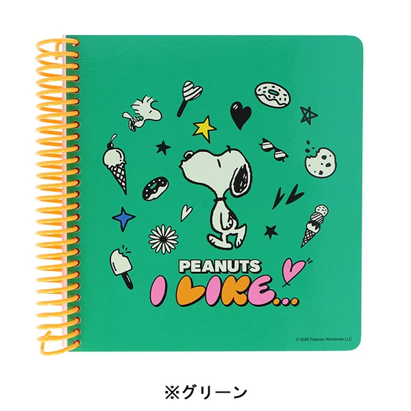 【訂貨】Peanuts Snoopy I Like.. 趣怪表情系列 - 方型筆記簿