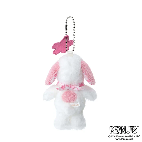 [Order Now] Peanuts Snoopy Japanese Style Plush Toy Keychain - Cherry Blossom / Matcha