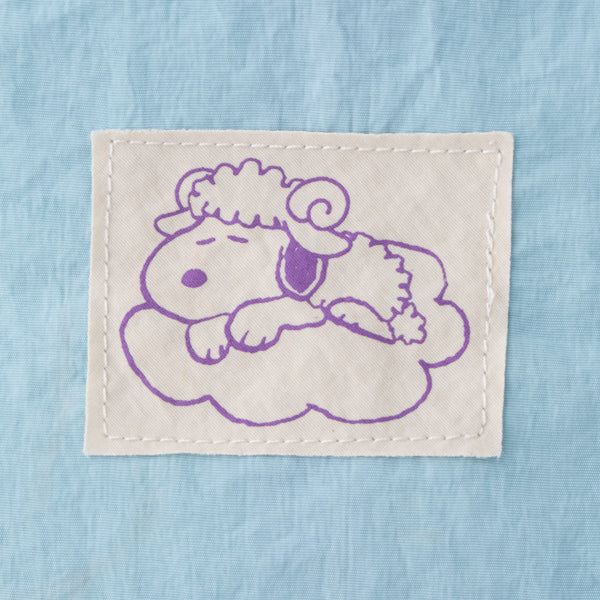 【訂貨】Snoopy 史努比 2027 羊年生肖系列 - 綿羊 Snoopy 刺繡環保袋 可折疊·收納（藍）