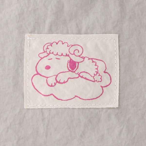 【訂貨】Snoopy 史努比 2027 羊年生肖系列 - 綿羊 Snoopy 刺繡環保袋 可折疊·收納（灰）