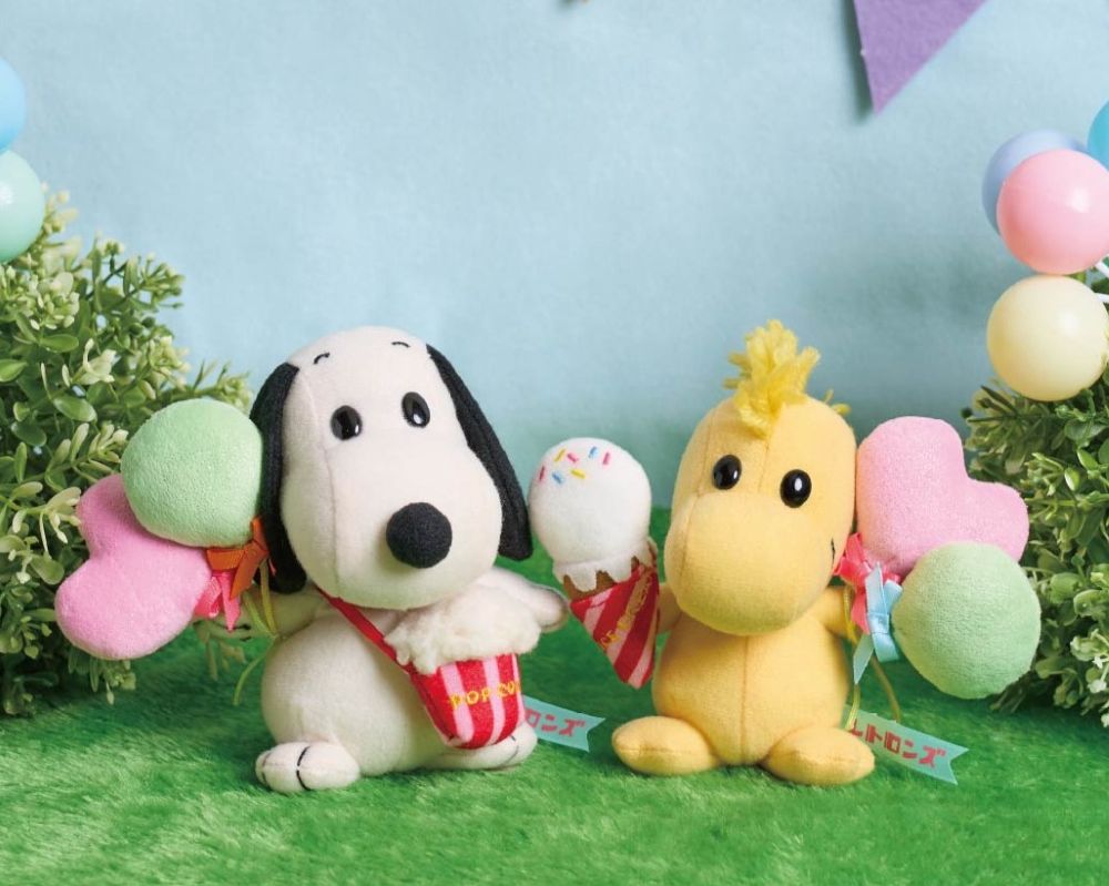 【訂貨】Peanuts Retorons - Snoopy & Woodstock 豆袋公仔套裝 (嘉年華)