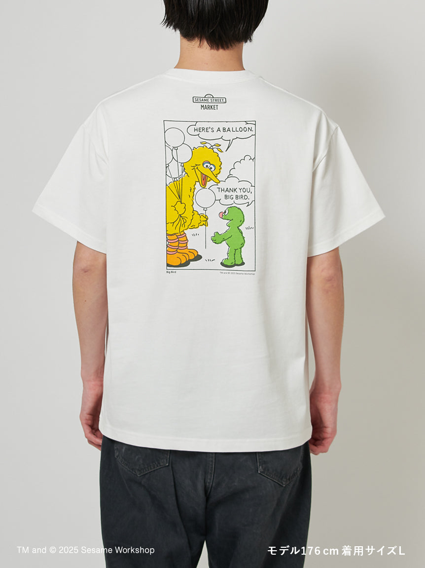Sesame Street Market Comic Art Tshirt - Big Bird
