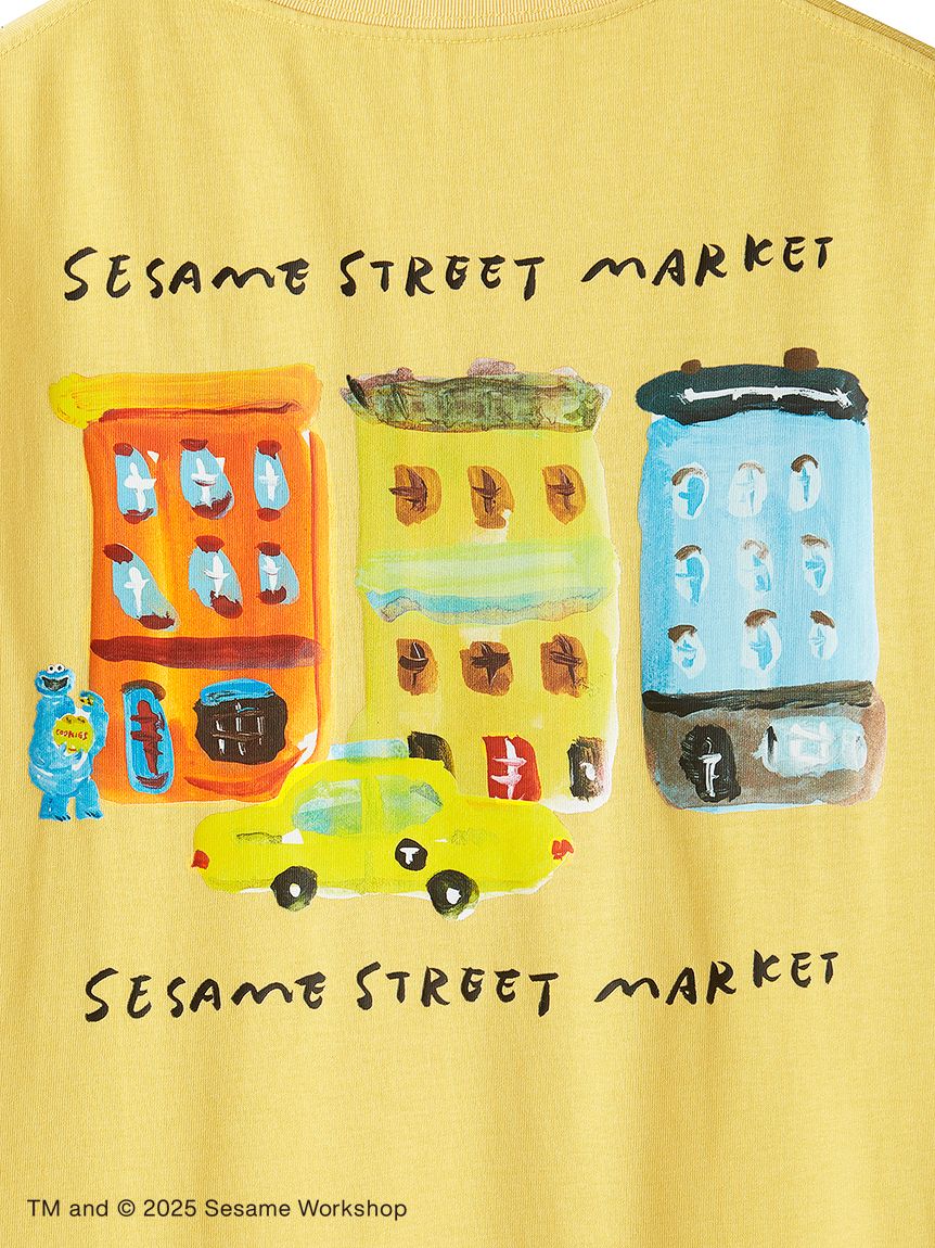 Sesame Street Market Hello! New York - 刺繡Tshirt（黃）