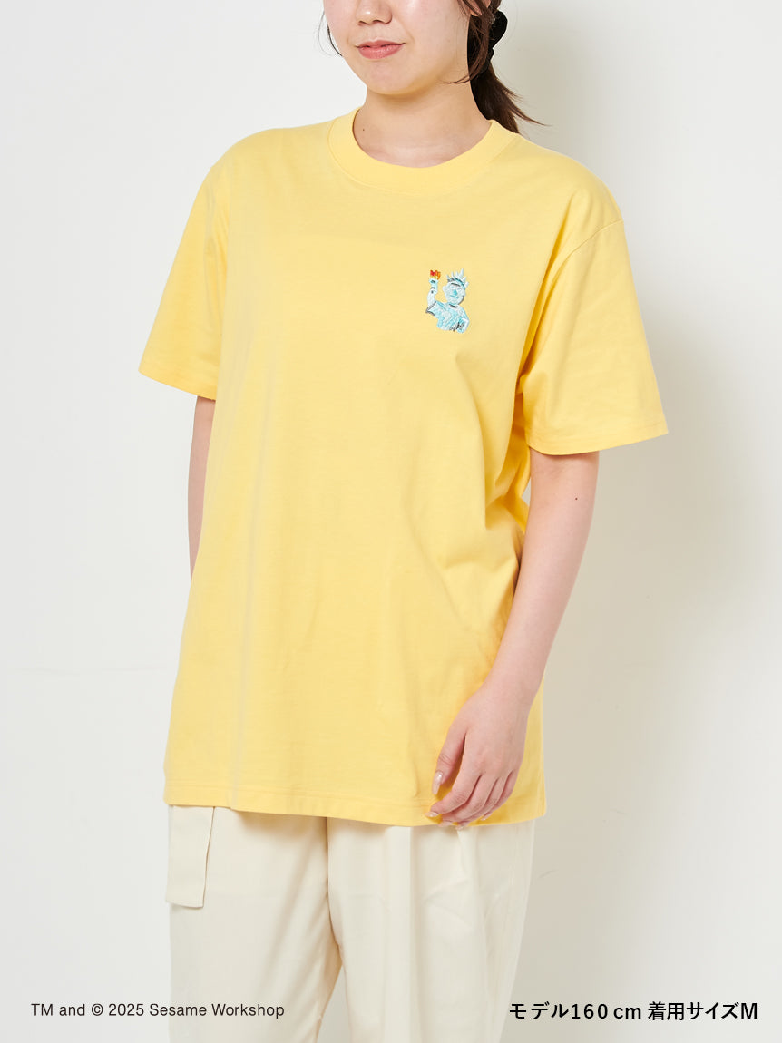 Sesame Street Market Hello! New York - 刺繡Tshirt（黃）
