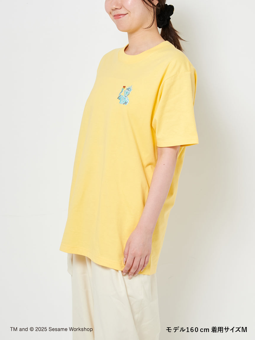 Sesame Street Market Hello! New York - 刺繡Tshirt（黃）